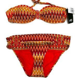 Alan Schwartz  Beaded Bandeau bikini Set
